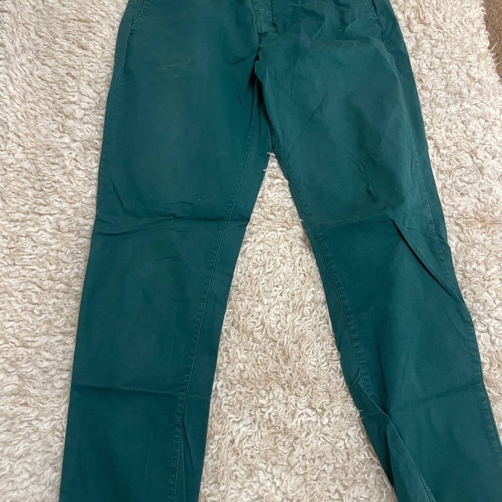 H&M Green Cotton Chinos 34R